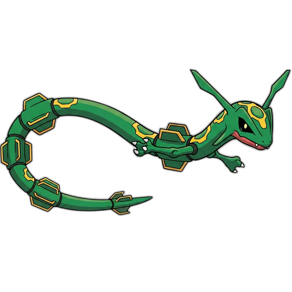 Mascotte Rayquaza de Cobblemon Ascent